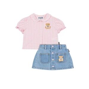 Moschino Pink and Blue Teddy Bear Outfit